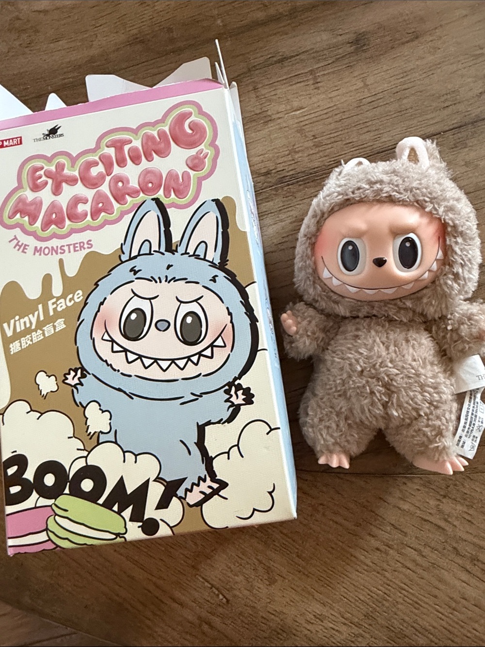 Exciting Macaron The Monsters Vinyl Face Plush Doll - Beige